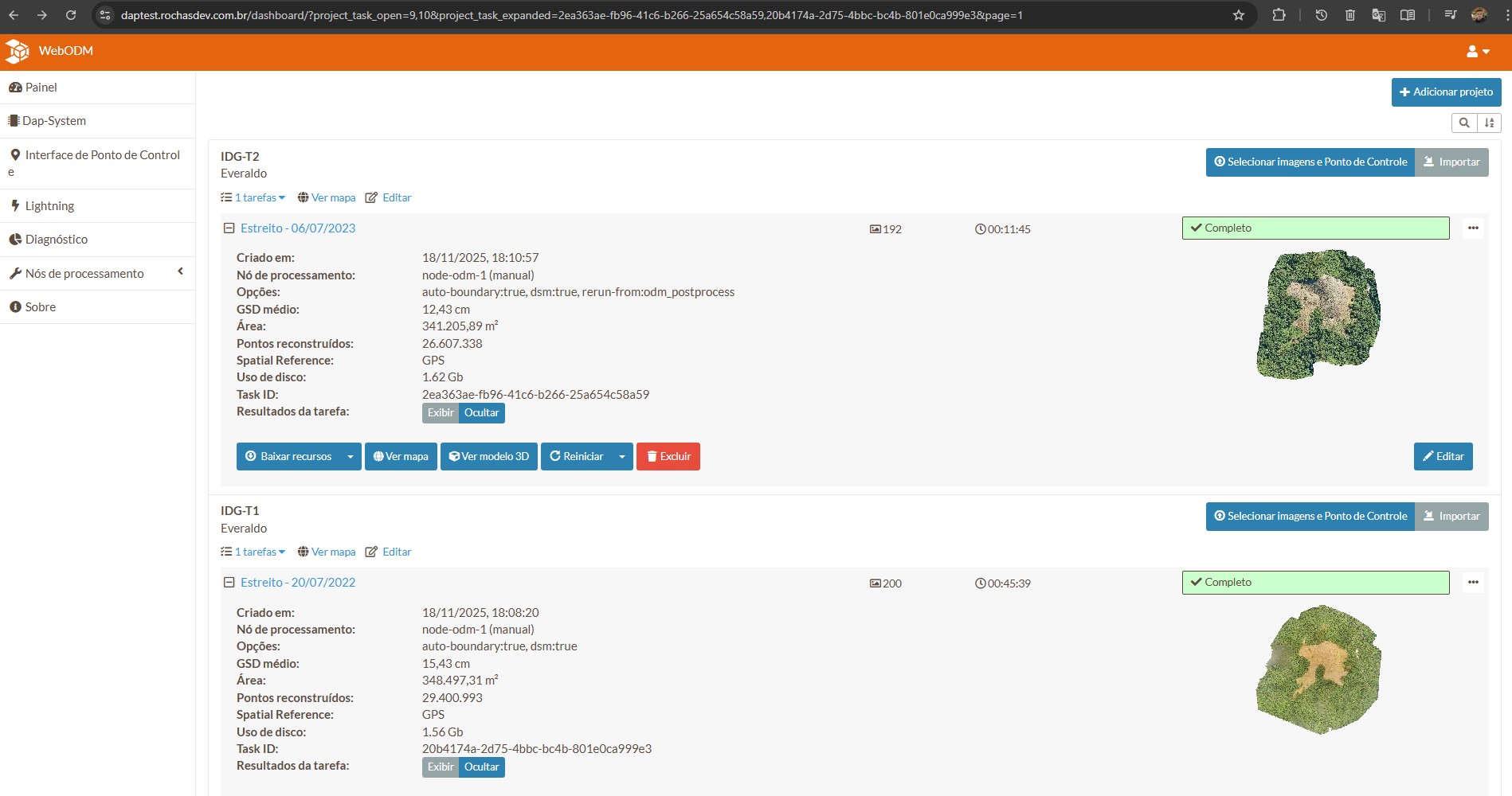 Algoritmo com Drones